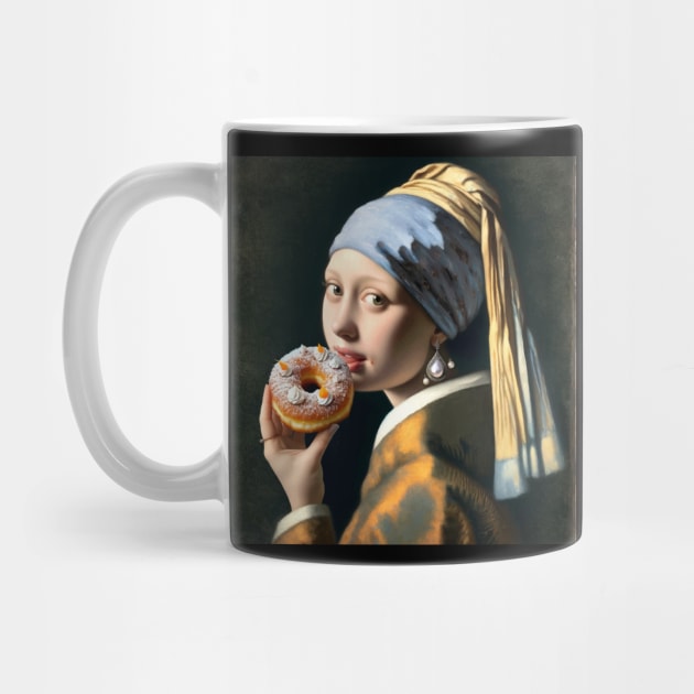 Pearl Earring Paczki Day Treat by Edd Paint Something